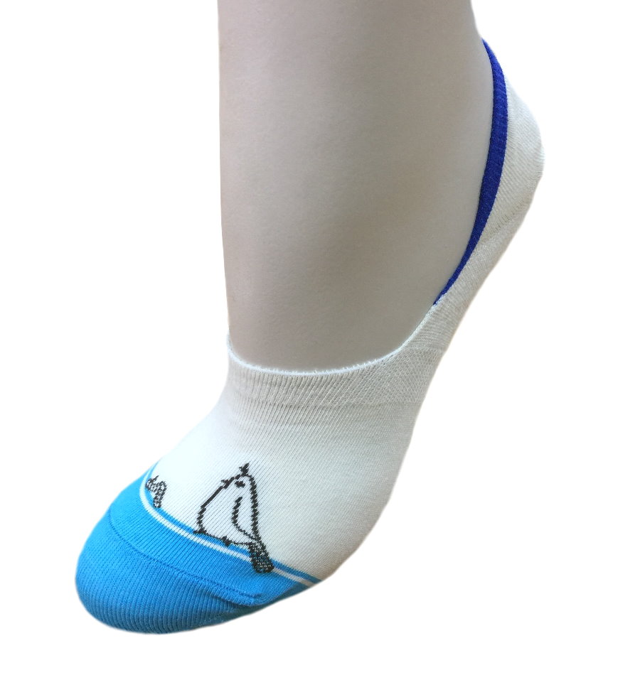 Cotton Bird & worm Invisible Socks (High cut)